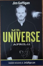 Jim Gaffigan Auto Signed Mr. Universe Comedy Poster picture