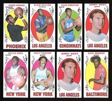 Beautiful Rare Quality 1969-70 Topps Lot of 86 West(2) Big O,  Baylor, HOFers picture
