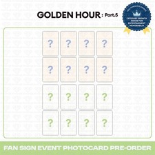 [PreSale] ATEEZ 14th Mini Album Golden Hour Pt.5 MakeStar 3rd Fan Sign Photocard picture