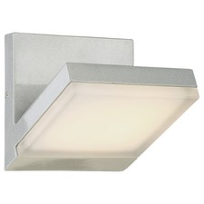 GEORGE KOVACS P1259-566-L ANGLE SILVER DUST LED OUTDOOR MODERN WALL SCONCE GLASS picture