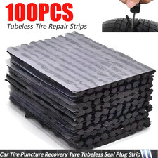 100PC Tire Repair Plugs Car Tire Puncture Recovery Tyre Tubeless Seal Plug Strip picture