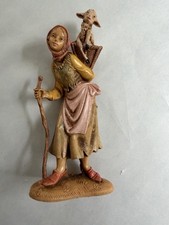 Fontanini Nativity 1983 Miriam Carrying Lamb Depose Italy #197 Vintage picture