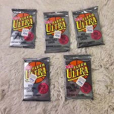 5x 1992-93 Fleer Ultra Series 1 NBA Sealed Packs picture