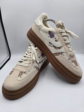 PROJECT CLOUD Dodge Platform Sneaker Women’s 11 Cream Floral Print Gum Sole picture