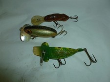  3 Vintage Usable Fishing Lures  Lot W-207 picture