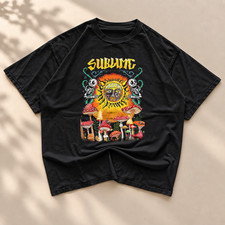 Hot Sublime Sun Mushroom Psychedelic Band Cotton Unisex S-5XL AN39 picture