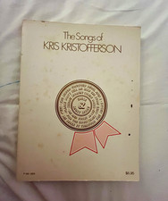 Songs of Kris Kristofferson Sheet Music Songbook Guitar/Voice Country P/BN 5025 picture