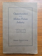 Rare 1922 1st Opportunities in the Motion Picture Industry SILENT FILM ERA picture