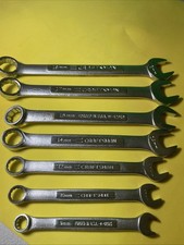 7 Craftsman -V- Vintage Tools and Vv Combination Wrenches 18mm-9mm picture