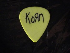 KORN Logo Munky Concert Tour RaRe 90's Stage Used GUITAR PICK picture