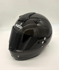 Sparco carbon-fiber full-face racing helmet with an FIA 8850-2010 homologation picture