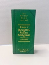Thomas’ Register of American Manufacturers 1905-6 Hardcover Very Good picture