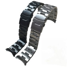 High Quality Solid Stainless Steel Watch Strap Band curved end 19/20/21/22/23mm picture