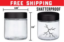 3oz Shatterproof Food Grade Jars For One Eighth or 3.5g Flower ( 50pack ) picture