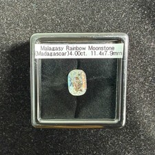 Moonstone-Natural Malagasy Rainbow Moonstone-Red Orange Flash Gemstone-Rare picture