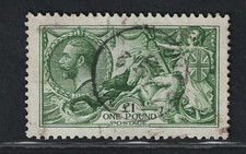 1913 Great Britain, Effigy King George V, 1 Pound Green, Used picture