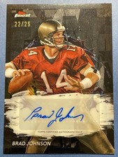 2024 Finest Brad Johnson Autograph Black REF /25 Buccaneers picture