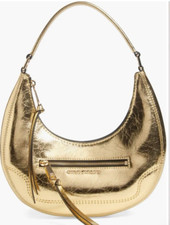 NWT Marc Jacobs Small Crinkle Cruiser Shoulder Bag $395 Gold picture