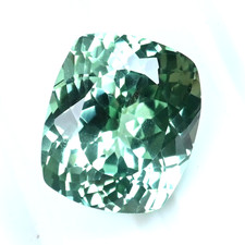 16.60 Ct Natural Green Montana Sapphire Cushion Certified Flawless Rare Gemstone picture