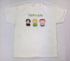 Vtg Everclear Band For Fans Heavy Cotton White T Shirt Full Size O17 picture