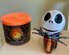 Bath & Body Works Nightmare Before Christmas Jack 3-Wick Candle & Wall Plug In picture