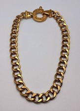 Agatha Paris Iconic Runway Necklace Chunky Curb Chain Choker Spring Clasp 104g picture