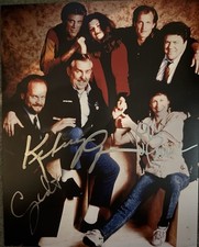 Cheers 8x10 Photo Signed By George wendt Kelsey Grammer & Rhea Perlman picture