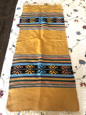 Vintage  Greek Handwoven Traditional Kilim Runner Rug Wool Style 48 x 20 ” picture