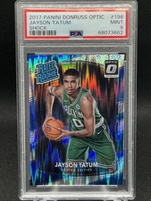 2017-18 Panini Donruss Optic - Rated Rookie Jayson Tatum #198 Shock Prizm (RC) picture