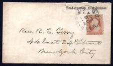 US 1861 CIVIL  WAR OFFICIAL UNION HEADQUARTERS FIRST DIVISION OF THE U.S. ARMY picture