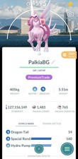 Shiny Lvl 50 Origin Palkia,Spacial Rend 2 Moves, Fukuoka (Japan) Location Card picture