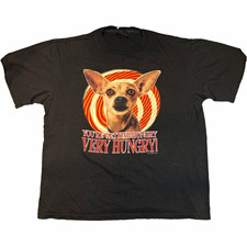 Vintage 1999 Taco Bell Chihuahua T Shirt XL Black Changes Getting Hungry 90s picture