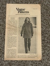 Vintage and Complete Vogue Pattern Booklet - October, 1972 picture