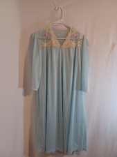 Iconic vintage sears nightgown pale blue peignoir, in brilliant condition  picture
