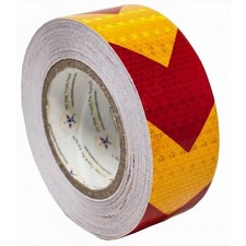 Yellow Red Arrow Reflective Tape 2