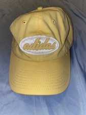 Adidas Yellow Vintage Unique Baseball Cap Embroidered Logo  picture