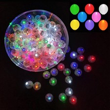 100pcs Multicolor LED Balloon Lights, Rainbow Colored 100PCS, picture