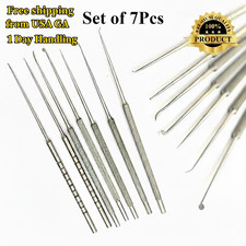 Micro Ear Pick Needles Set 7 Pcs Myringotomy ENT Instruments  from USA picture