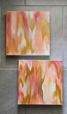 T. Wilkins Originals: Mixed Media Acrylic 12x12x1.5 in Stretched Canvas Abstract picture