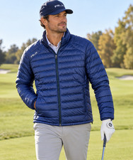 RLX Ralph Lauren Golf Core Jacket Men XL Navy Packable Water Repellent NWT $328 picture