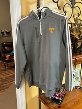 Tennessee Vols L/S  1/4 zip Pullover size L gray adidas picture