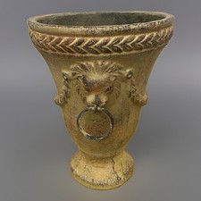 Vintage French Urn With Lion Head Handles picture