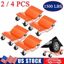 2/4 PCS Heavy Duty Tire Car Wheel Dolly Dollies Skate Auto Repair Slide 1500 LBS picture