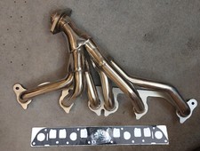 For 1991-1999 Jeep Wrangler Cherokee 4.0L Polished Stainless Header TJ YJ XJ ZJ picture