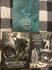 VINTAGE GUSTAVE DORE’ ART BOOK LOT (3 TOTAL) VG+ picture
