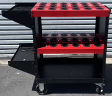 Huot Toolscoot Cat40 40 Taper CNC Rolling Tool Cart 48pc Protective Tool Holder picture