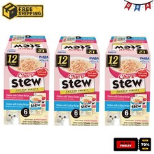 Inaba Churu Stew Lickable Wet Cat Topper, 1.4 oz Pouch, 36 Pouches, Chicken Var. picture