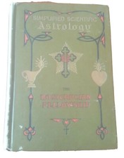 Vintage Simplified Scientific Astrology Rosicrucian Fellowship Tooled Boards picture