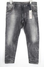 DIESEL Krooley-NE 0855B Men Jeans W38 Jogg Sweat Melange Slim Carrot Classic * picture