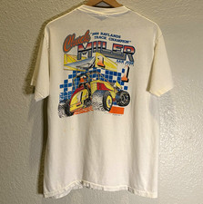 Vintage 1987 Chuck Miller Baylands Champion Sprint Car tee (20.5 x 28.5 in) picture